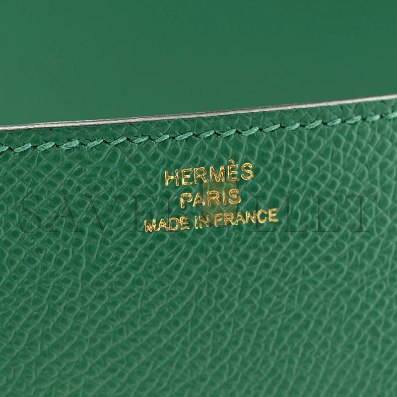 HERMES MASTER CONSTANCE ELAN EPSOM VERT VERTIGO GOLD HARDWARE (26*16*6cm)